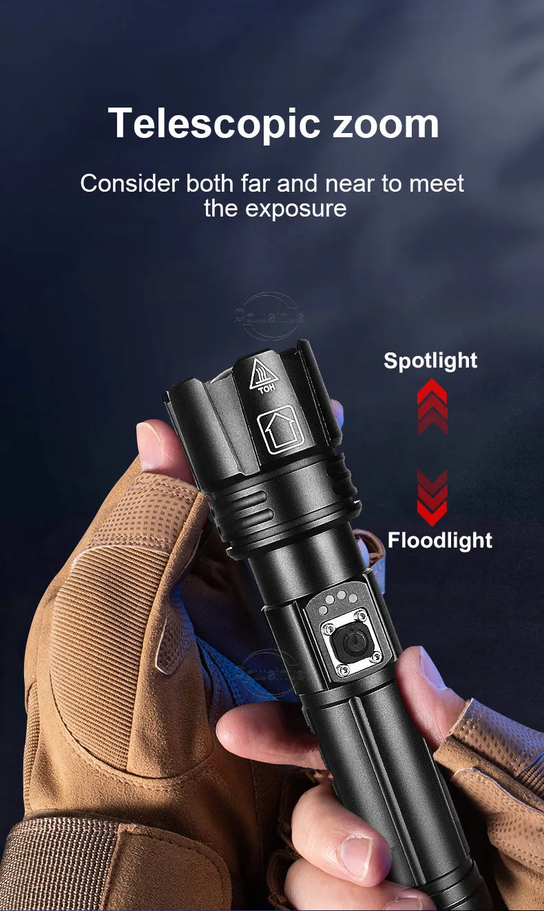 LumiBeam Zaklamp - Lampe Torche LED Rechargeable