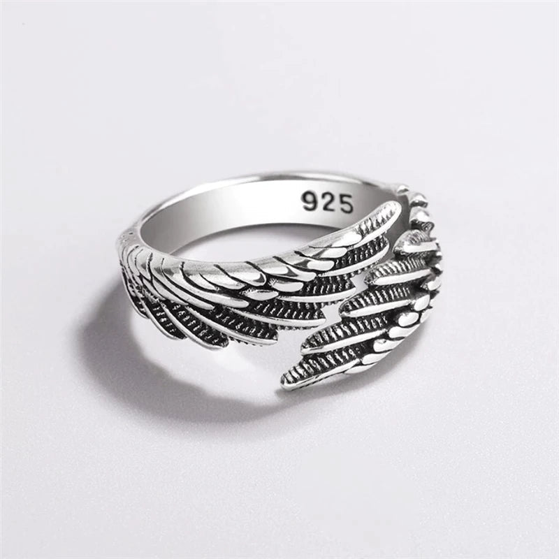 Bague Plume Aile Argent 925 - Symbole de Protection