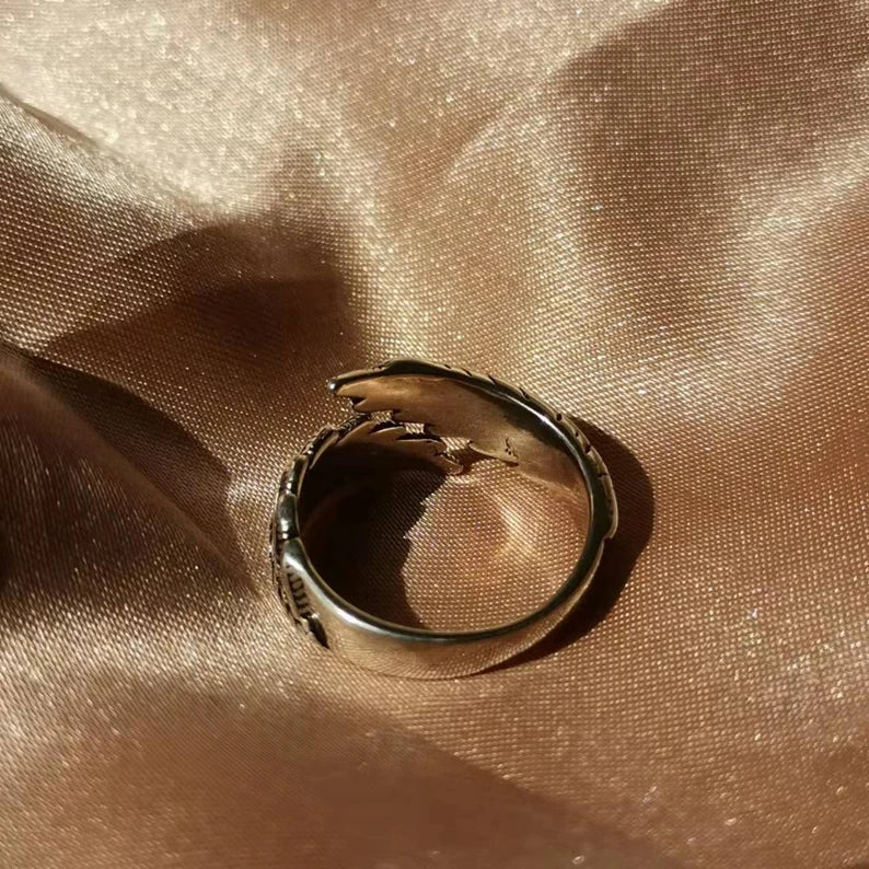 Bague Plume Aile Argent 925 - Symbole de Protection