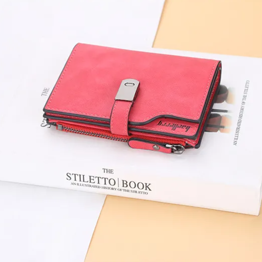 SlimWallet - Portefeuille Ultra-Mince Fermeture Magnétique