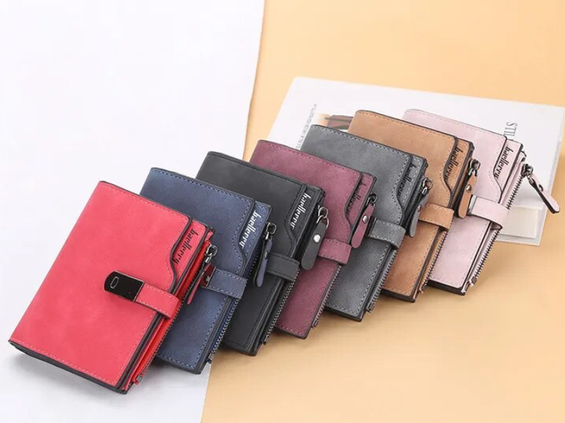 SlimWallet - Portefeuille Ultra-Mince Fermeture Magnétique
