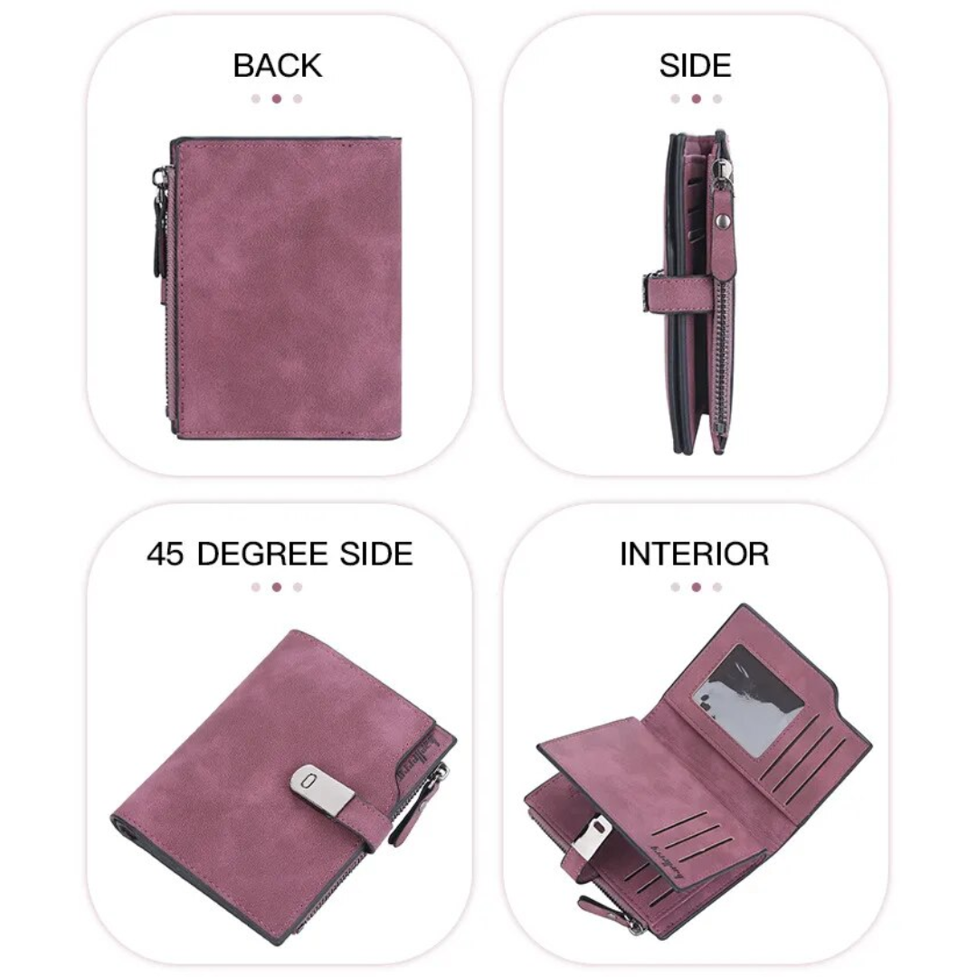 SlimWallet - Portefeuille Ultra-Mince Fermeture Magnétique