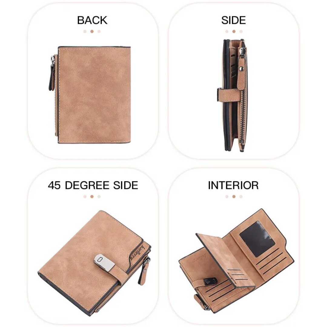 SlimWallet - Portefeuille Ultra-Mince Fermeture Magnétique
