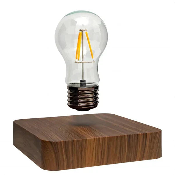 LevitaLux - Ampoule Noyer avec Base Lumineuse
