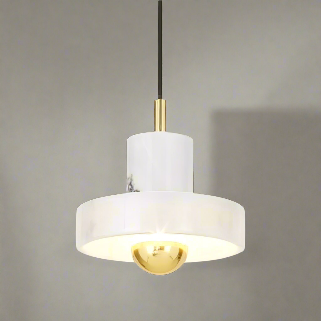 Marbello Luxe - Adjustable Marble and Metal Pendant Light