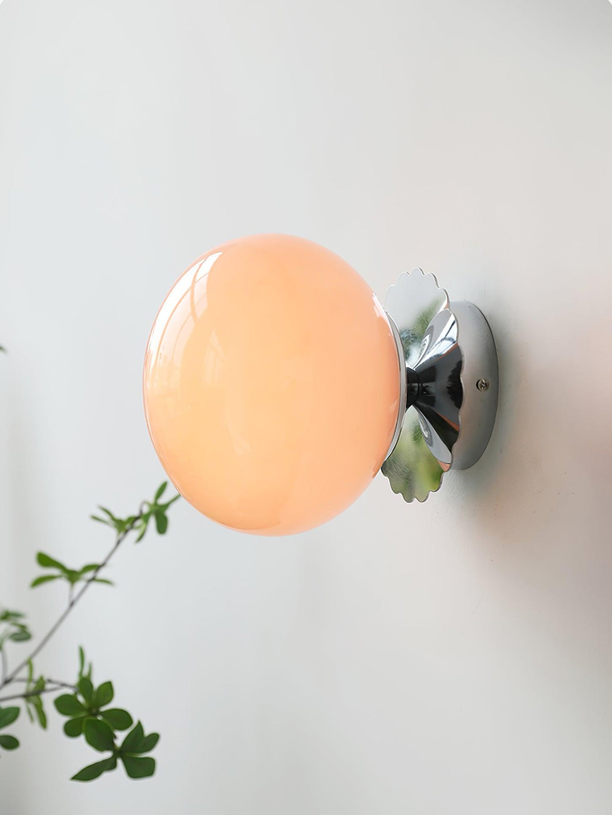 Tamrose - Pink Glass Wall Sconce for Elegant Interiors