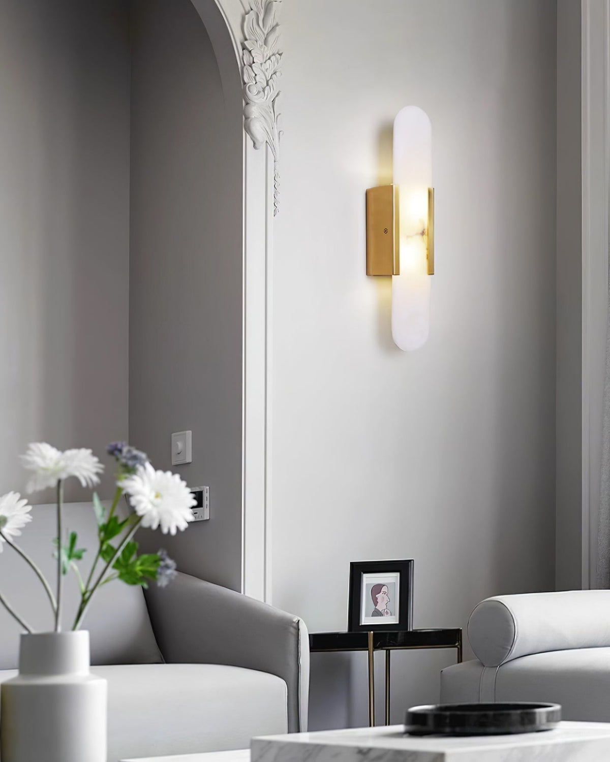 Melange - Handmade Alabaster Wall Sconce