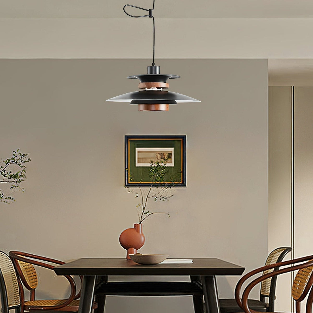 Mercero Elegance - Scandinavian LED Pendant with Four Shades