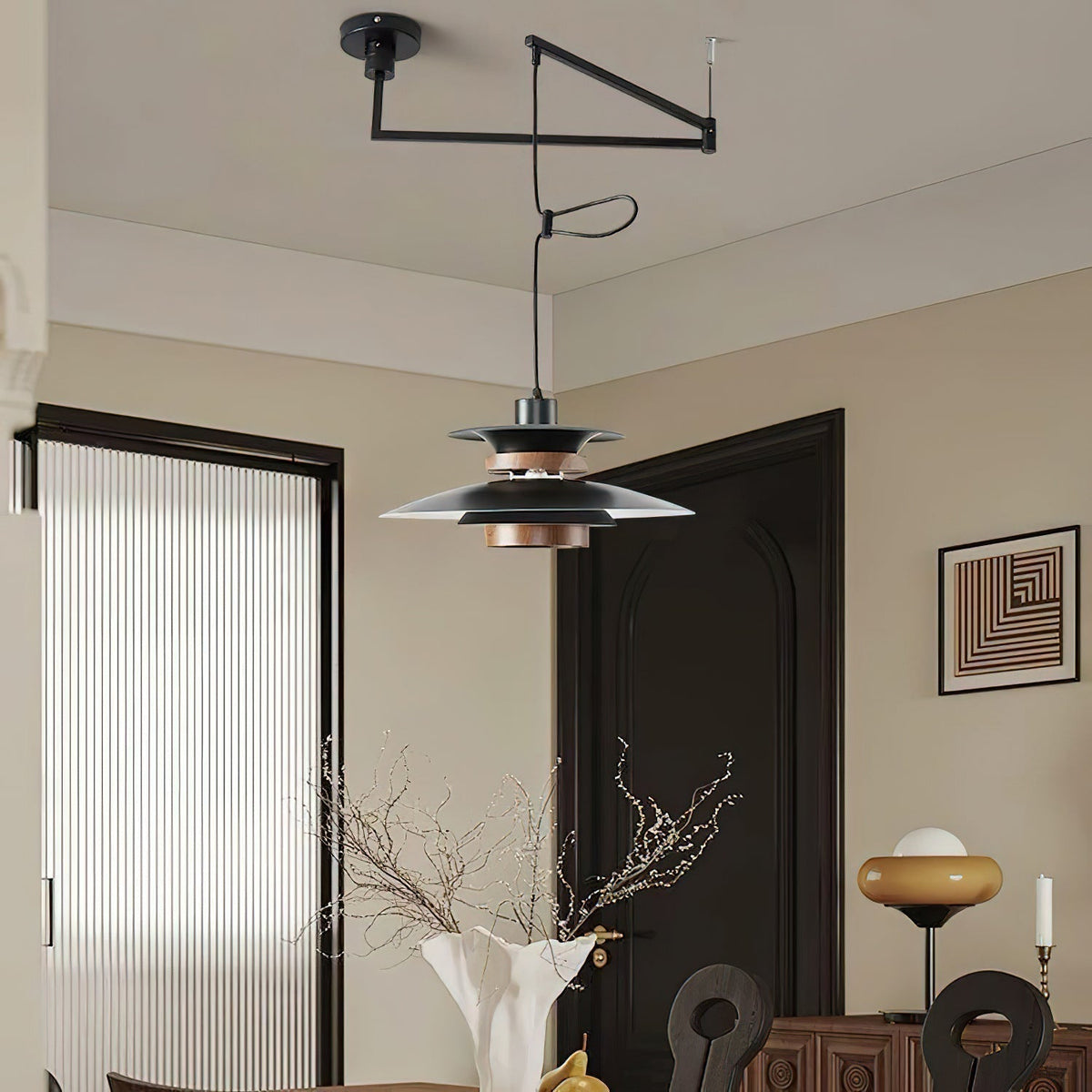 Mercero Elegance - Scandinavian LED Pendant with Four Shades