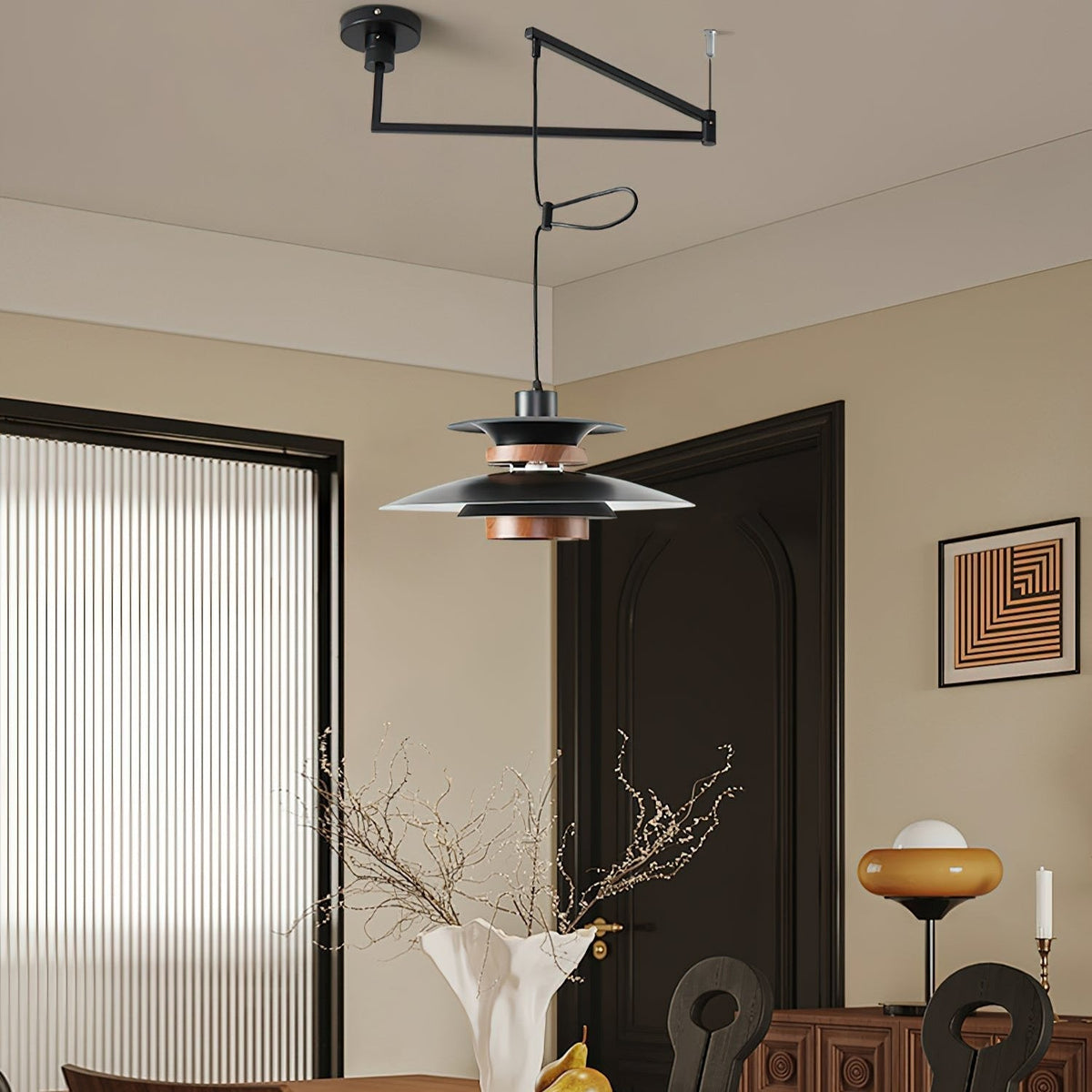 Mercero Elegance - Scandinavian LED Pendant with Four Shades