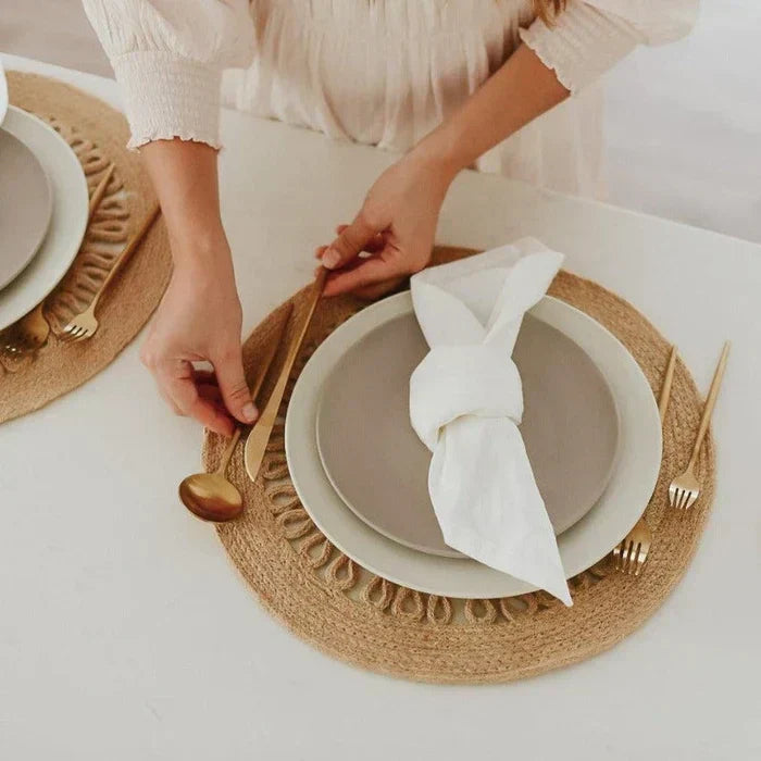 CarvonSteel - Minimalist Flatware Set in Stainless Steel with Titanium Finish