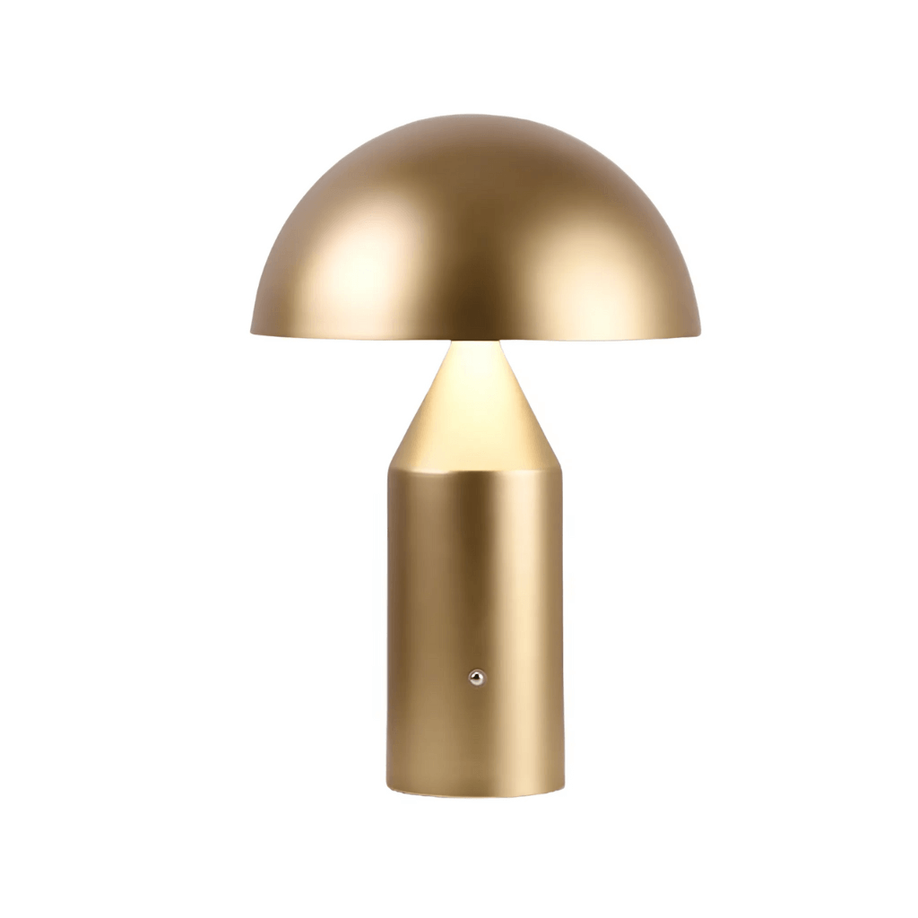 Lumiere Mushroom LED Lamp - Nordic Gold Minimalist Design