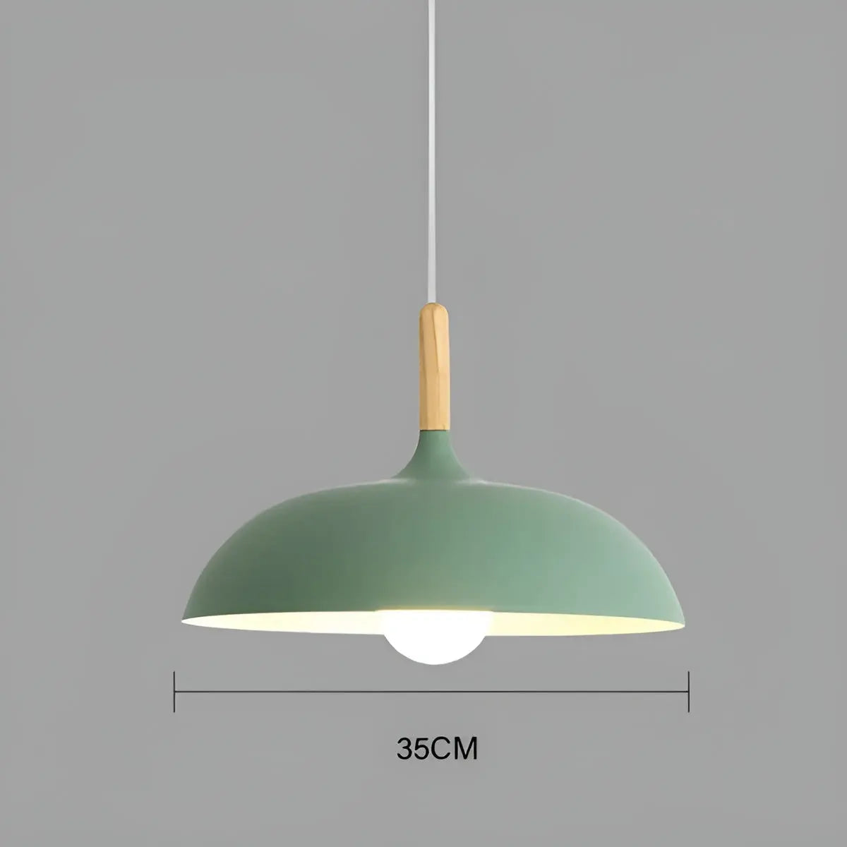 ModArt - Scandinavian Oak Pendant Light with LED Lighting