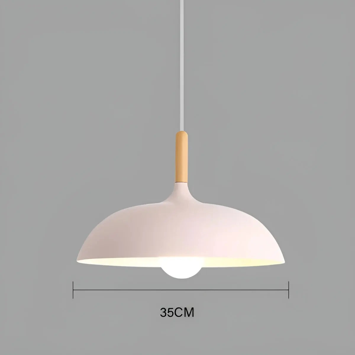 ModArt - Scandinavian Oak Pendant Light with LED Lighting