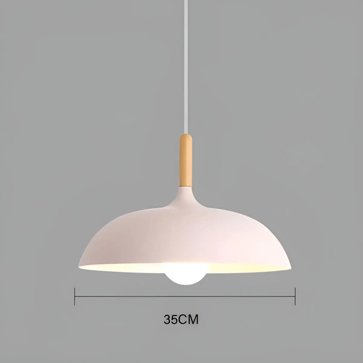 ModArt - Scandinavian Oak Pendant Light with LED Lighting