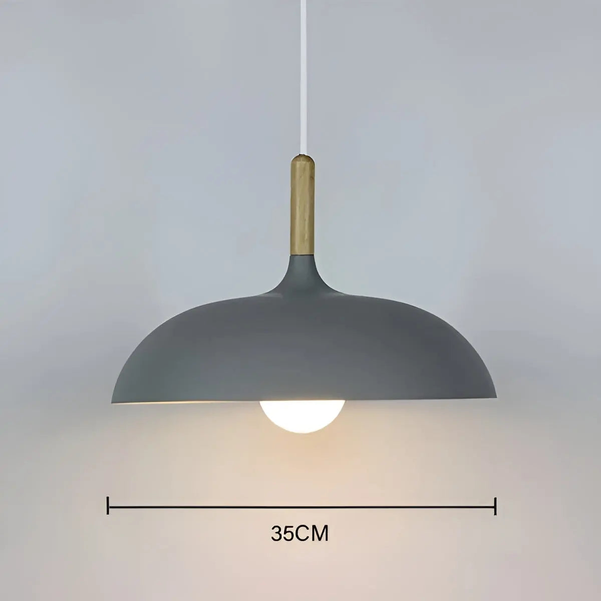 ModArt - Scandinavian Oak Pendant Light with LED Lighting