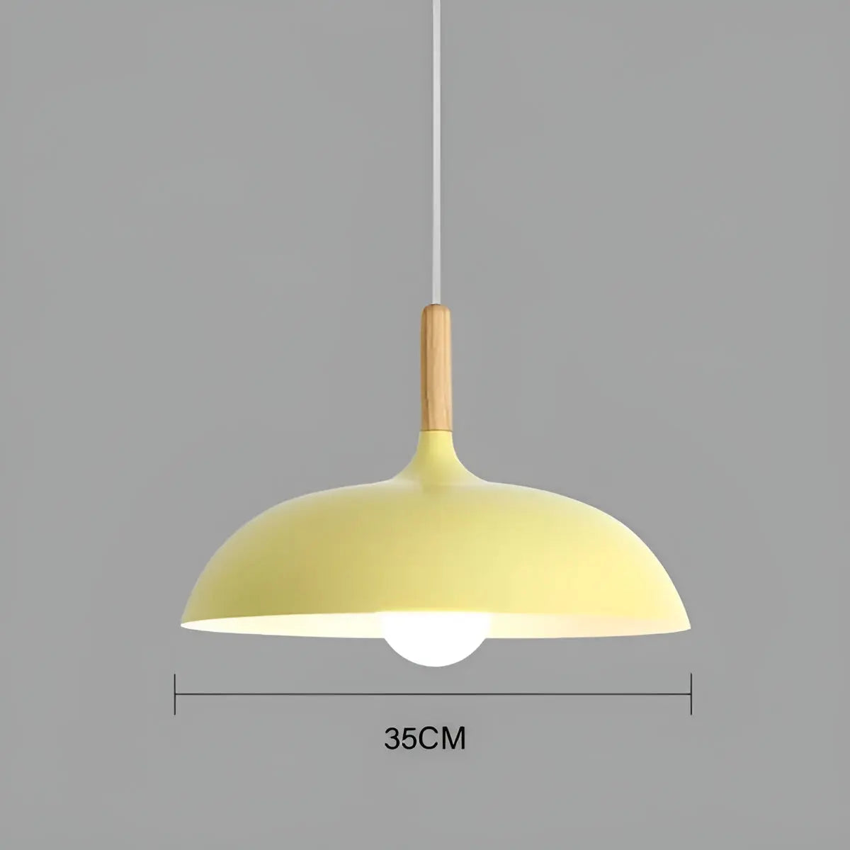 ModArt - Scandinavian Oak Pendant Light with LED Lighting