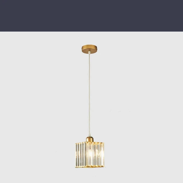 LuxeGlow SparkleLamp - Elegant K9 Crystal Pendant Light