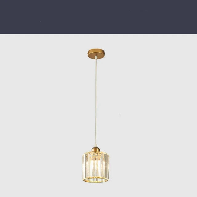 LuxeGlow SparkleLamp - Elegant K9 Crystal Pendant Light