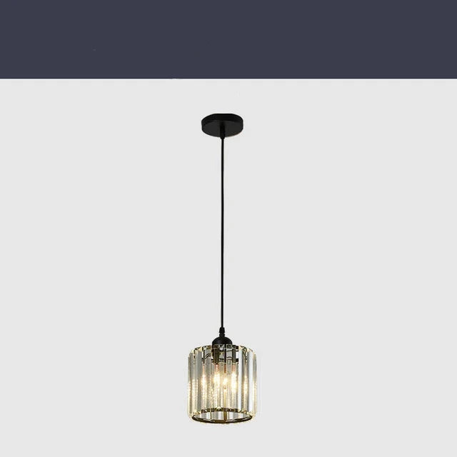 LuxeGlow SparkleLamp - Elegant K9 Crystal Pendant Light