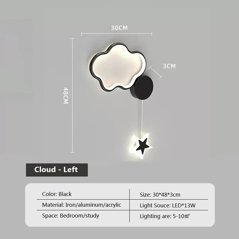 LumiDroom - Magical Moon and Stars Wall Lamp