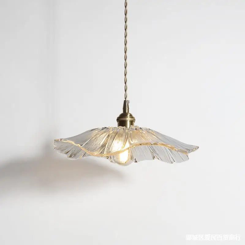 FloraShine Light - Elegant Floral Glass Pendant Light