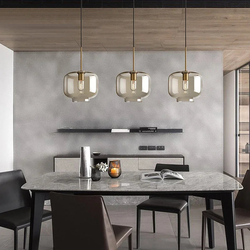 Eldara - Elegant Scandinavian Glass Pendant Light