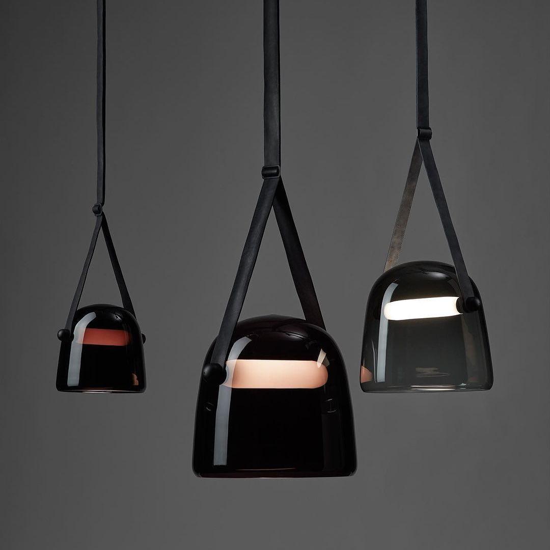 LunaMona - Modern Metal and Glass Pendant Light with Integrated LED