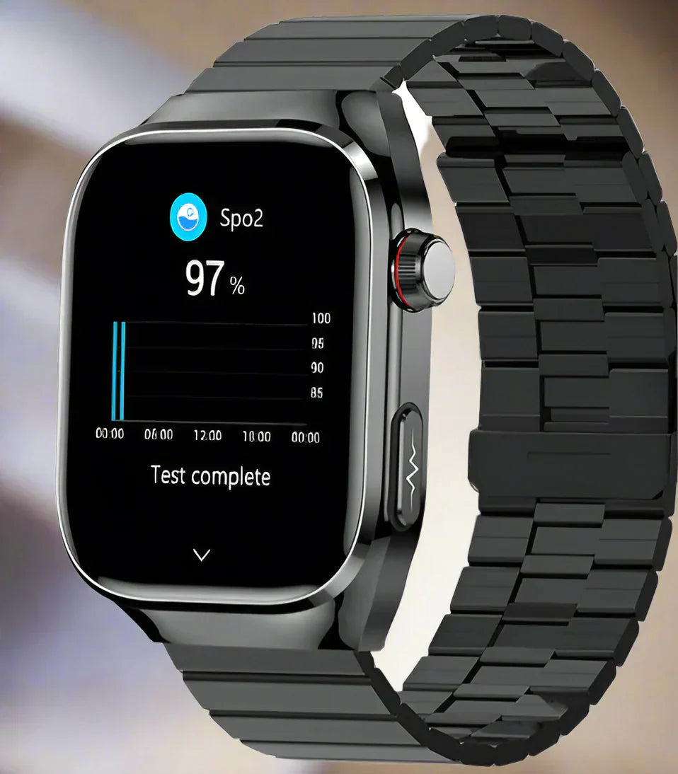 Montre Intelligente | Montre Connectée Rythme Cardiaque Fiable avec Écran AMOLED de 2,04 pouces | Suivi ECG et Glycémie pour Bien-Être Optimal 2