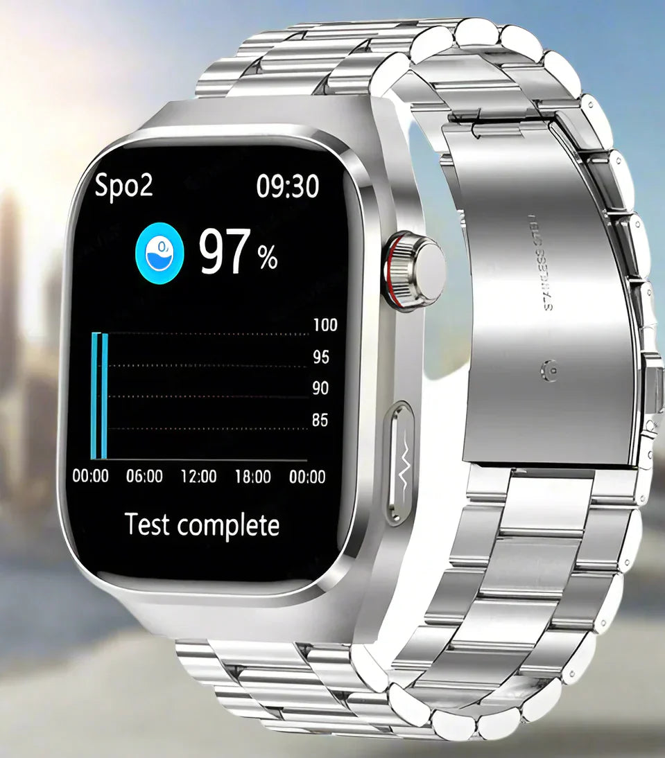 Montre Intelligente | Montre Connectée Rythme Cardiaque Fiable avec Écran AMOLED de 2,04 pouces | Suivi ECG et Glycémie pour Bien-Être Optimal 6