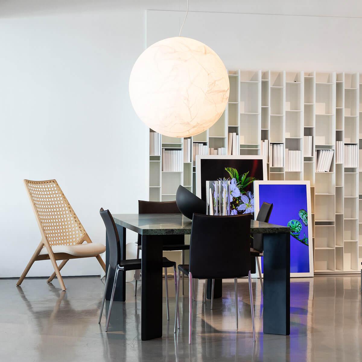 EclatSelene - Natural Silk Pendant Lamp for a Calming Ambiance