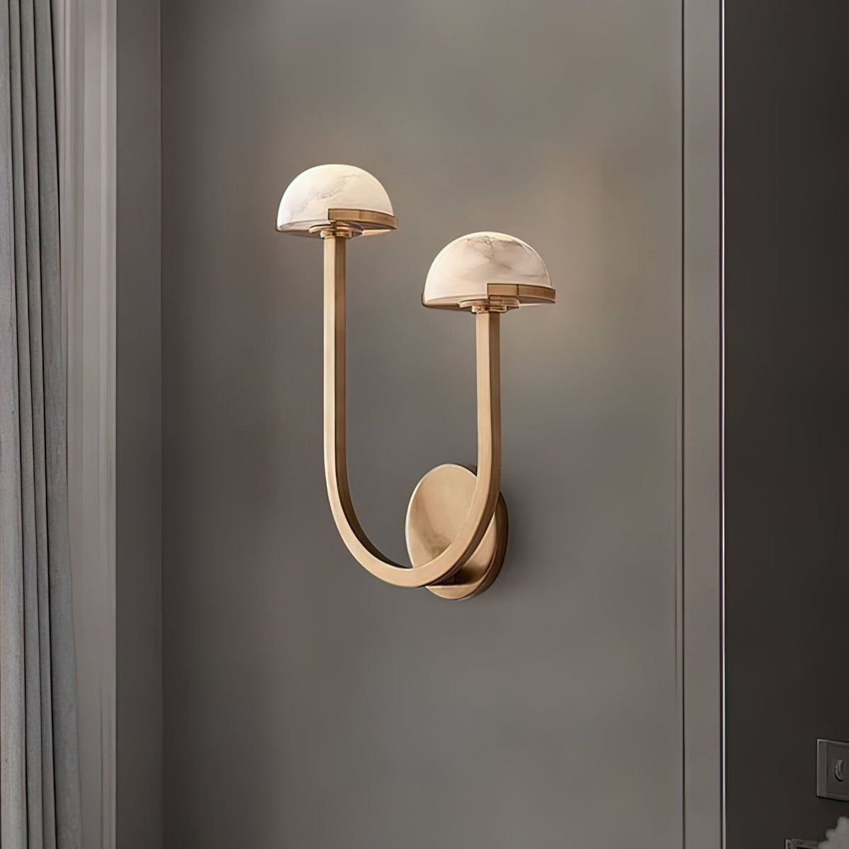 Silvora - Organic Alabaster Wall Sconce