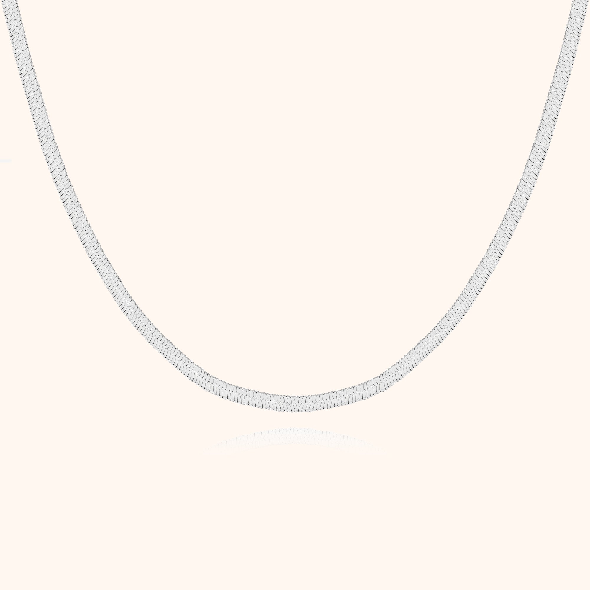 Helena - Collier plat en argent 925 réglable et élégant