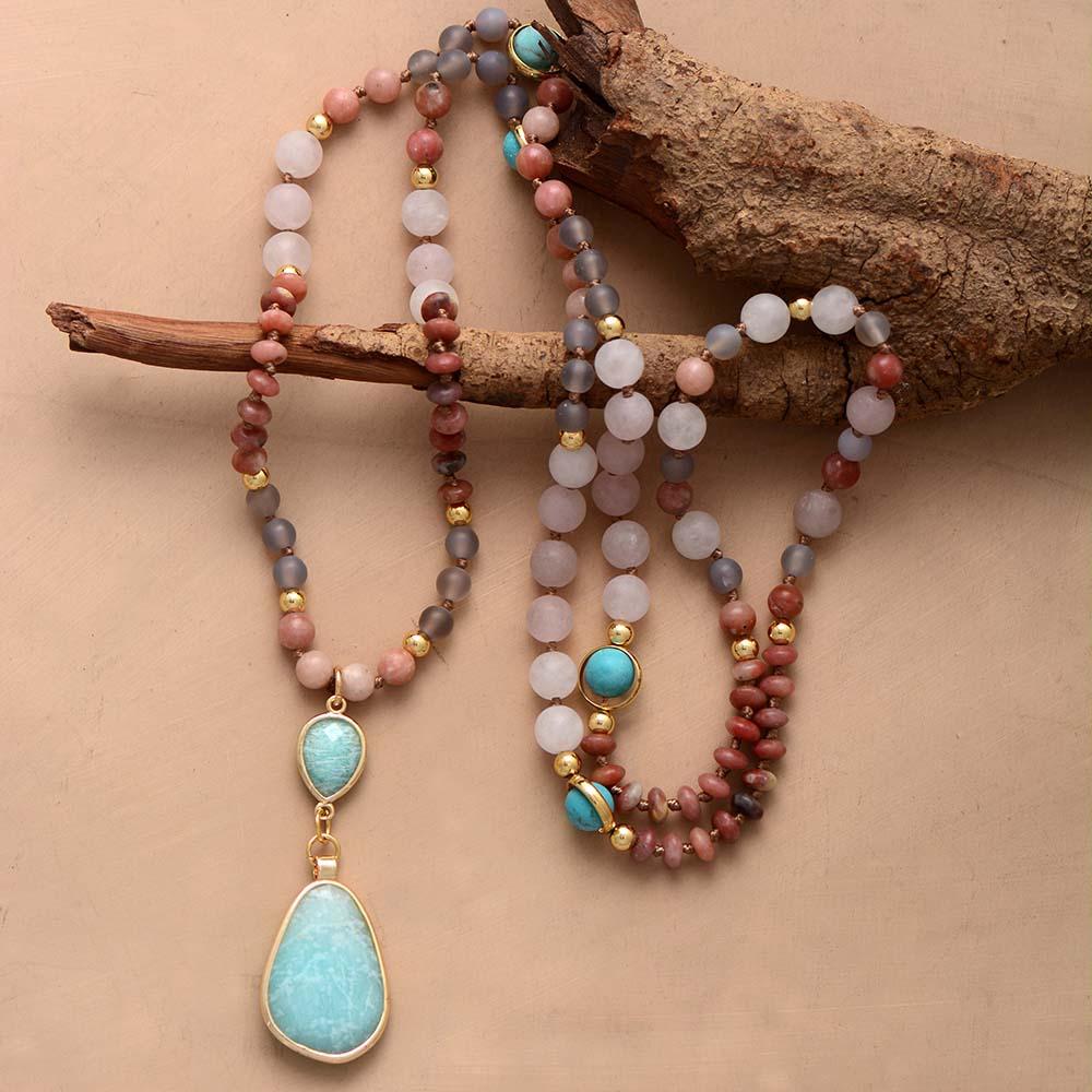 Aurielle - Pastel Mala Necklace with 108 Beads