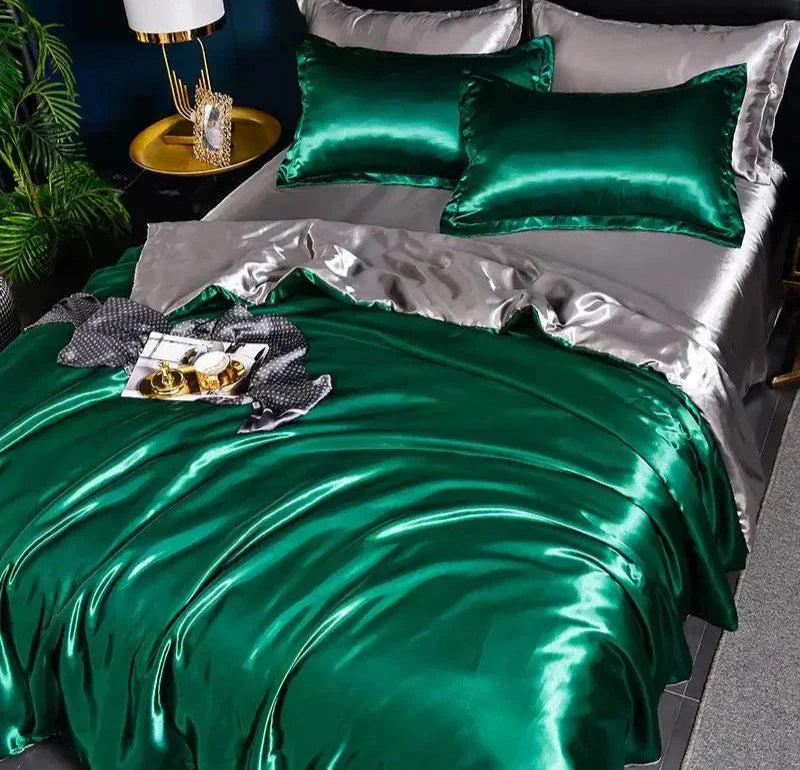 SatinLuxe Duvet Cover - Soft, Glossy Satin Bedding