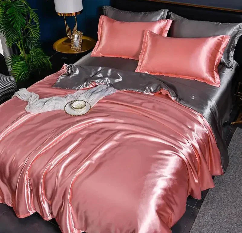 SatinLuxe Duvet Cover - Soft, Glossy Satin Bedding