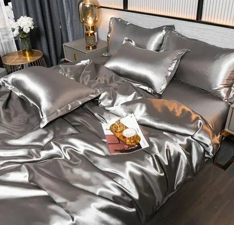 SatinLuxe Duvet Cover - Soft, Glossy Satin Bedding