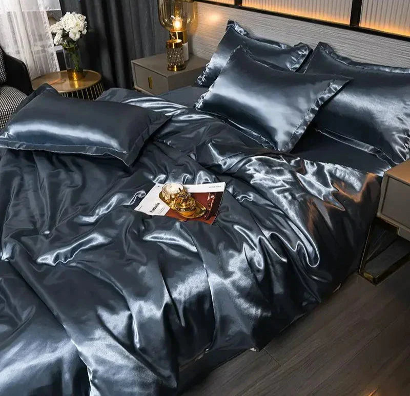 SatinLuxe Duvet Cover - Soft, Glossy Satin Bedding