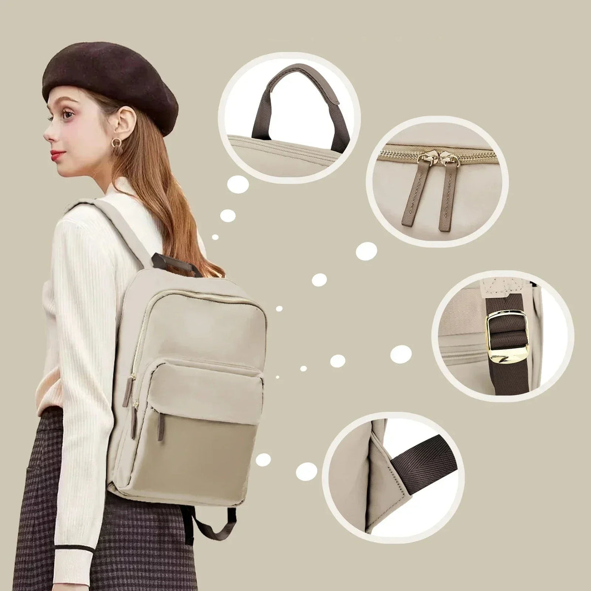 Équipé Backpack - Versatile 20-35L Water-Repellent Backpack