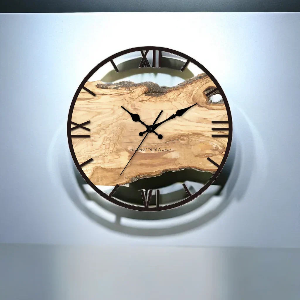 LucidHours - Transparent Acrylic Wall Clock for Modern Interiors