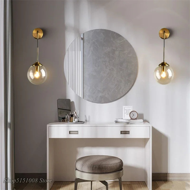 ClearVue - Nordic Glass Wall Sconce for Elegant Lighting