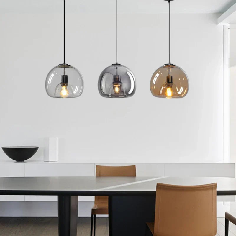LumiGlow Pendant - Contemporary Glass Suspension Light for Luxury Interiors