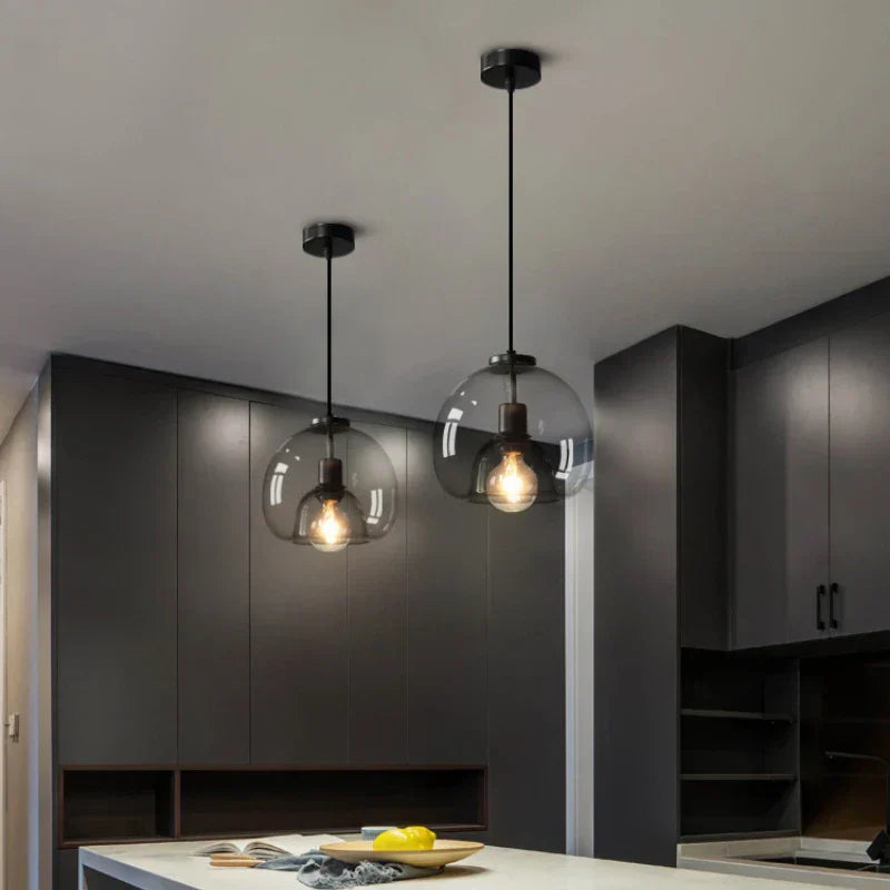 LumiGlow Pendant - Contemporary Glass Suspension Light for Luxury Interiors