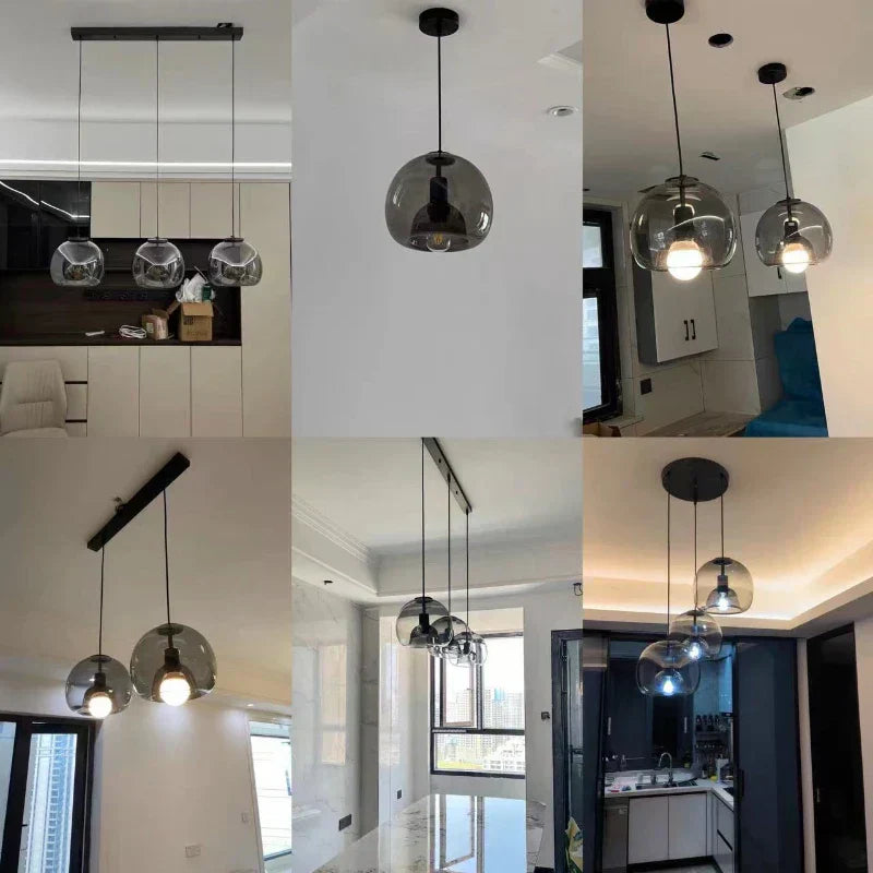 LumiGlow Pendant - Contemporary Glass Suspension Light for Luxury Interiors