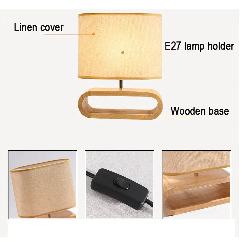 Moravik - Handmade Scandinavian Wooden Table Lamp