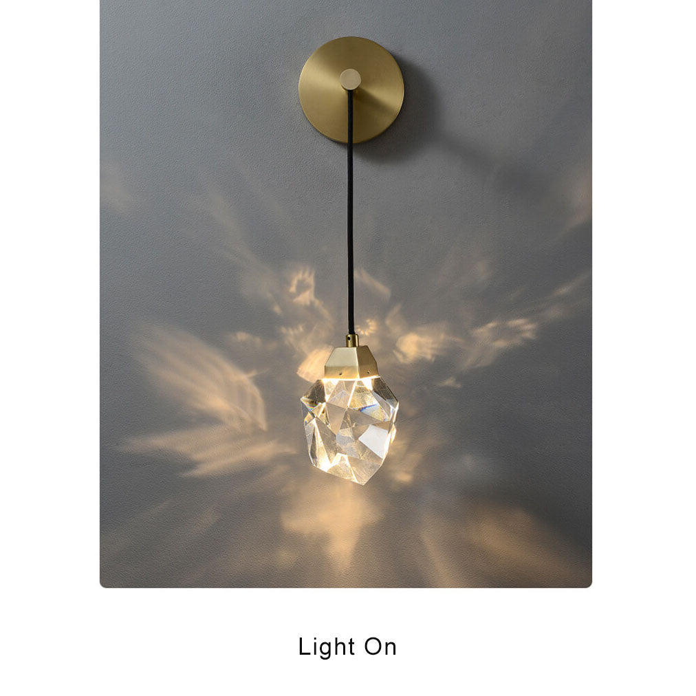 Facetra - Crystal LED Wall Light for a Refined Ambience