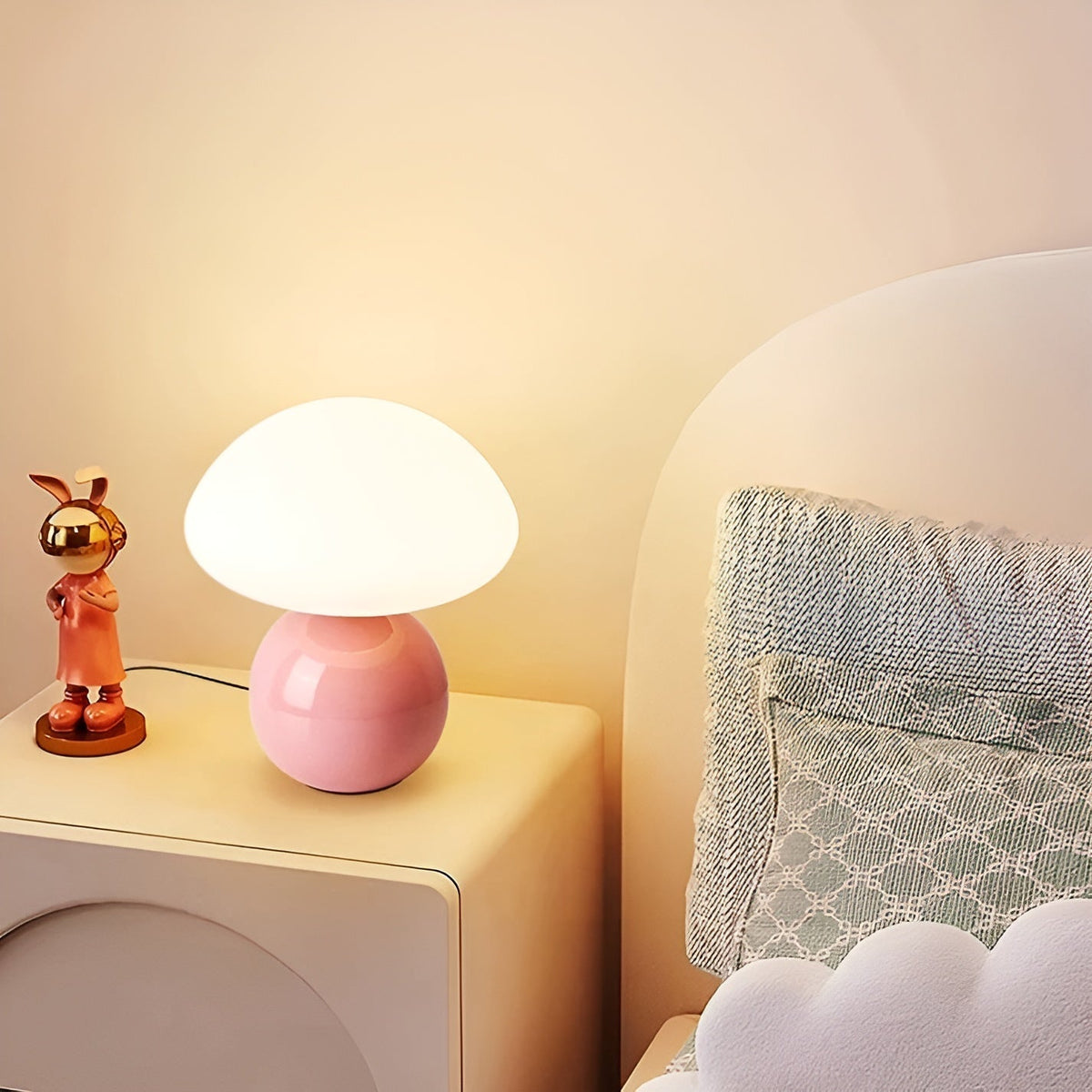 CreamyShine - Warm Soft-Glow LED Mushroom Lamp