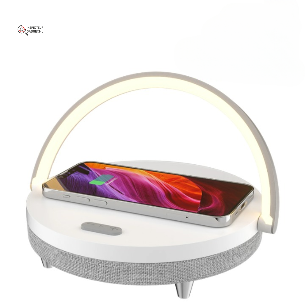 Lumenlight - Chargeur Sans Fil avec Lampe et Enceinte Bluetooth