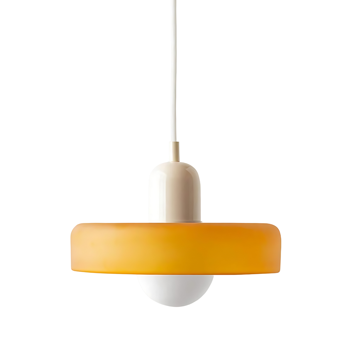 Celeste Élégance - Metal and Glass Pendant Light