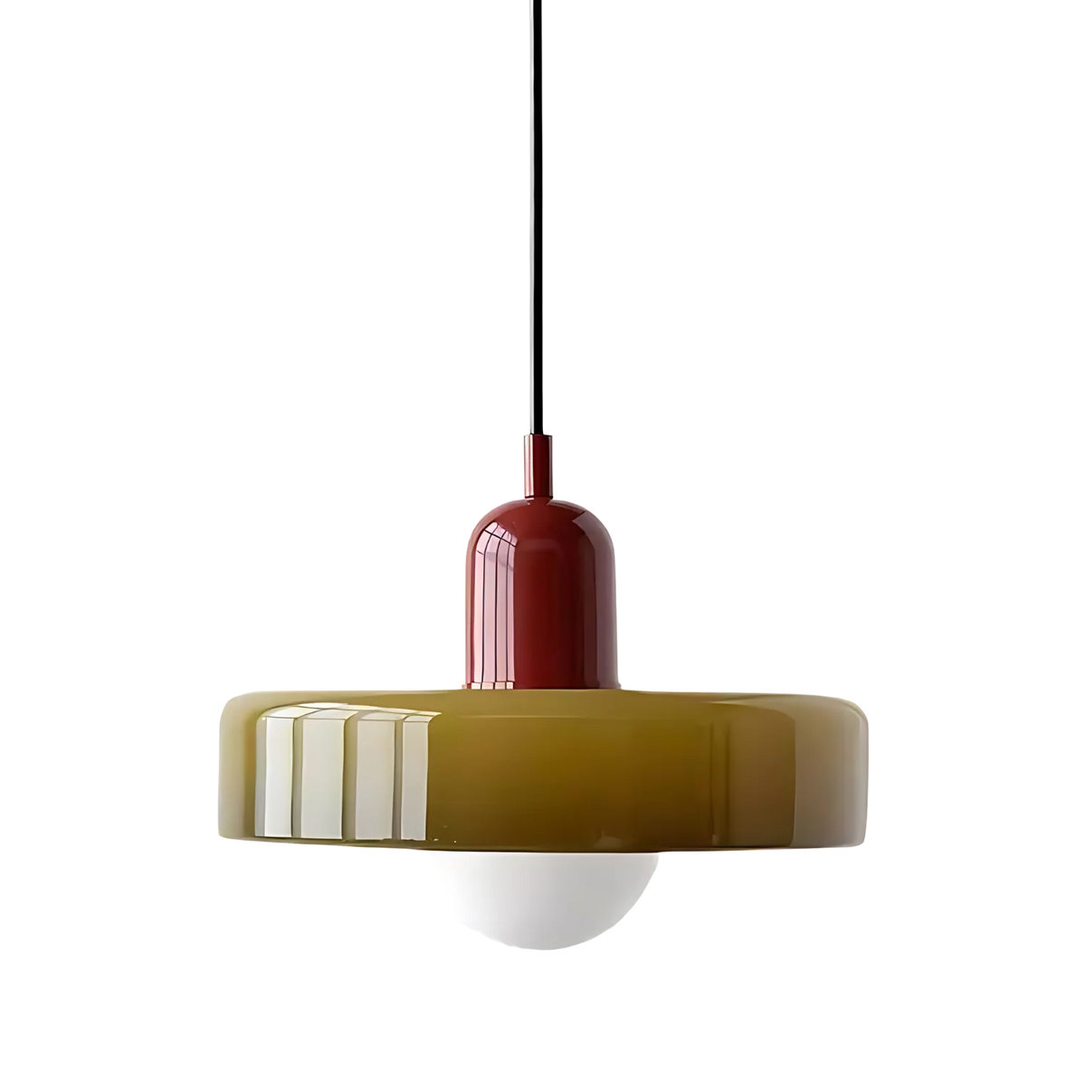 Celeste Élégance - Metal and Glass Pendant Light